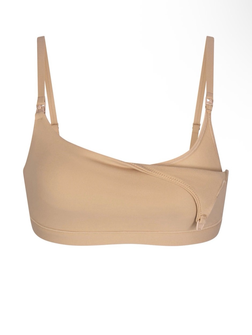 NWT SKIMS FITS Maternity Pumping Scoop Bralette Size S Clay